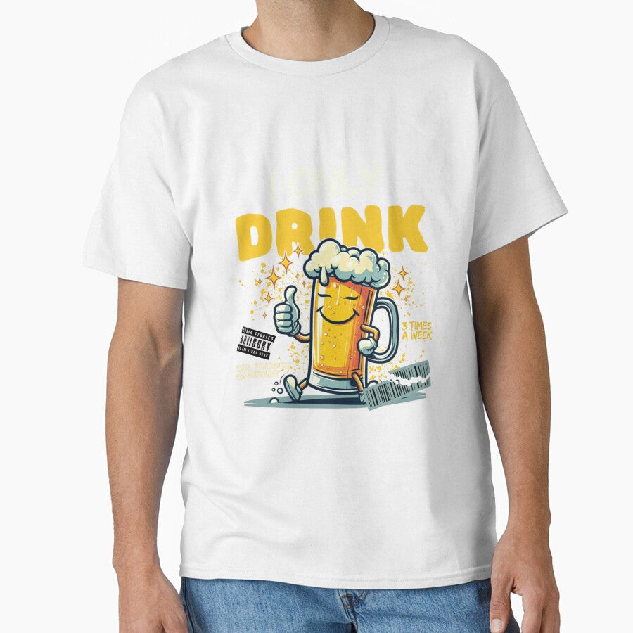 I only drink 3 times a week today, tomorrow and yesterday by Peerless-Prime Unisex , , , Long Sleeve Tee