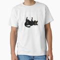 Wake Up Everyone Else Reluctantly Funny Tees s Pins Stickers Magnets Mugs Dark Humor Black Cats Chronic Illness Mental Health by ChronicillnessT