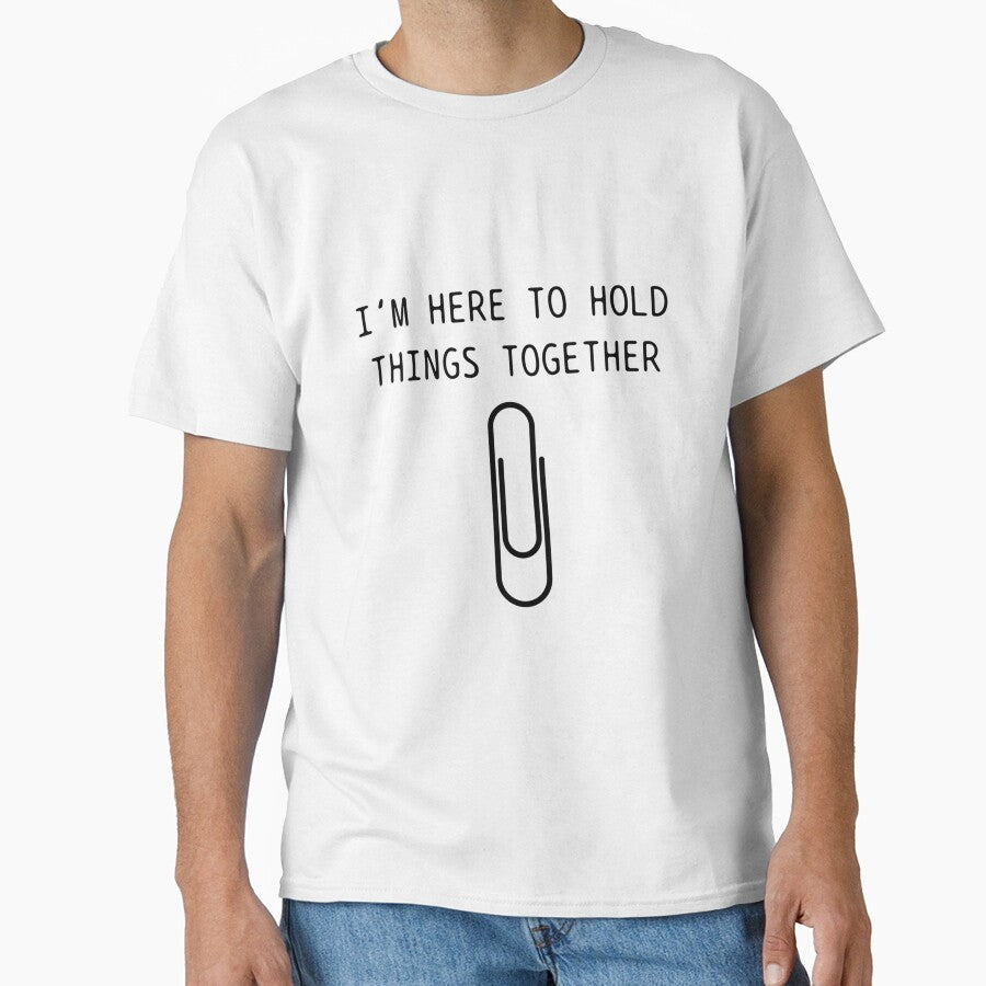 Office Humor Paper Clip Funny Sarcastic Coworker Work by MarkVHulings Unisex , , , Long Sleeve Tee