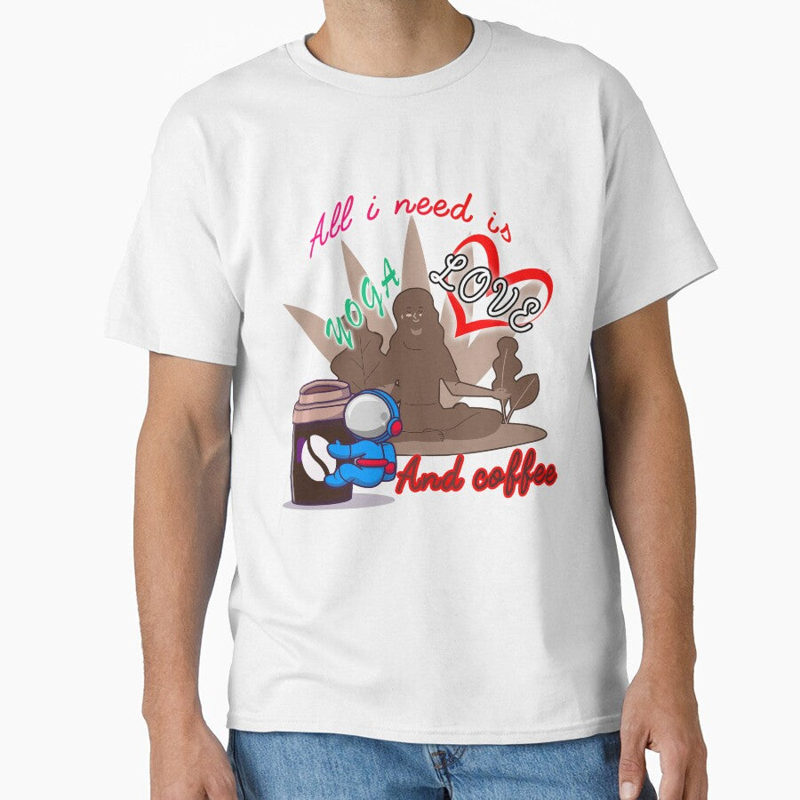 All i need is love and yoga and after dinner coffee cool shirt , cute accessories by Yushidesign
