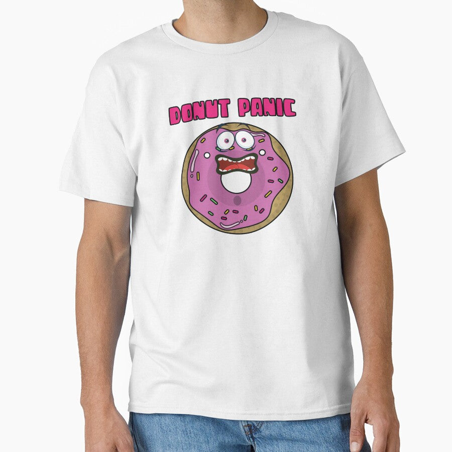 Donut Panic funny word pun by Donutlovers Unisex , , , Long Sleeve Tee