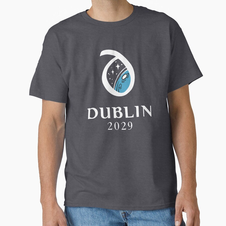 Dublin2029 bid logo - big (white) by Dublin2029 Unisex , , , Long Sleeve Tee