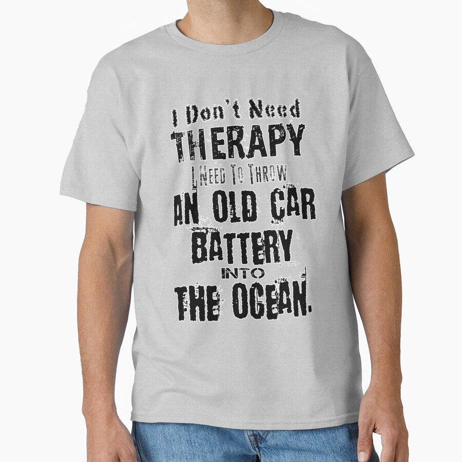 Throwing your old car batteries into the ocean by terrydean Unisex , , , Long Sleeve Tee