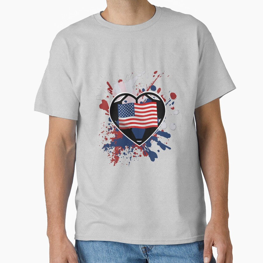 USA Flag Soccer Heart by artbyomega
