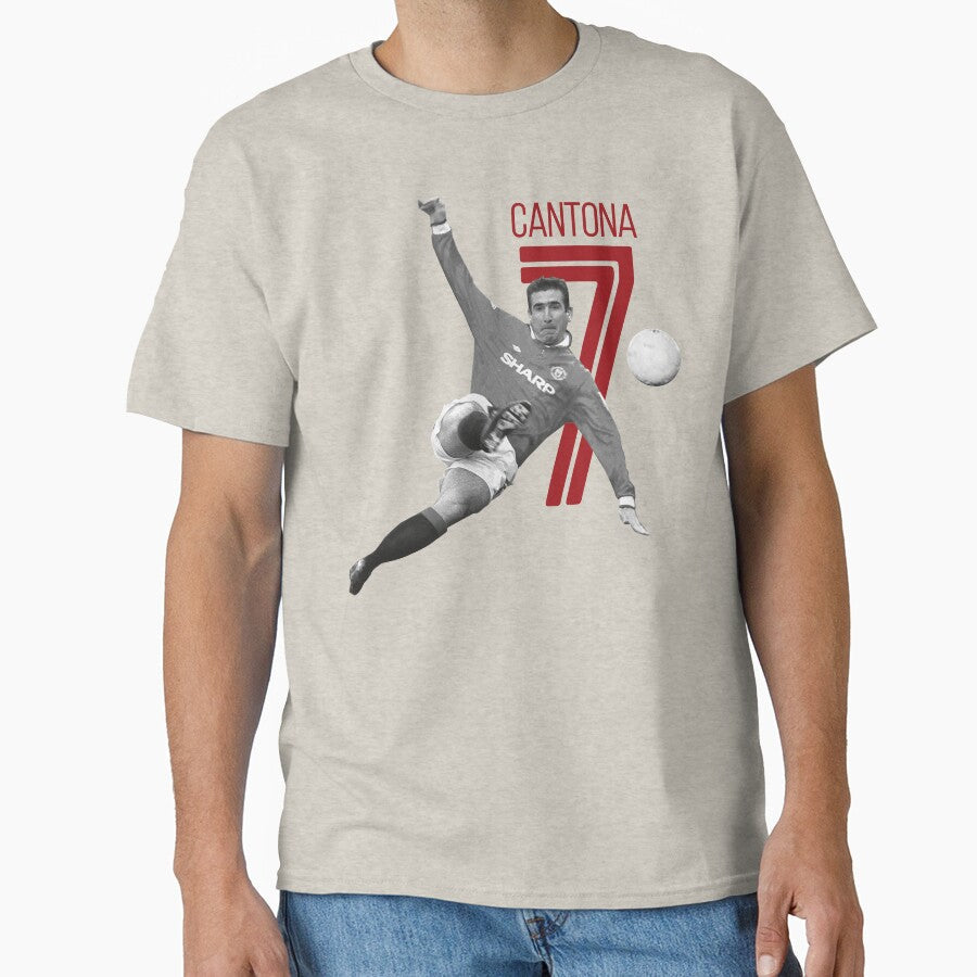 Éric Cantona Retro. Diseño 2 by ocusido Unisex , , , Long Sleeve Tee