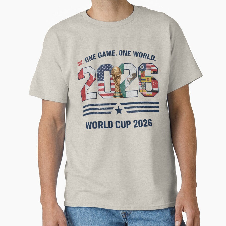 Global Football Celebration 2026 Retro Graphic by aminomen Unisex , , , Long Sleeve Tee