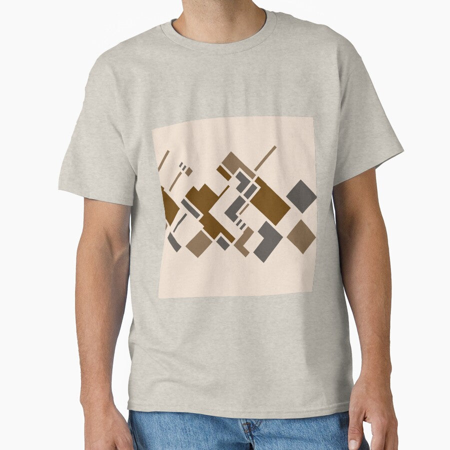 Desert Geometry — Abstract Geometric Art in Brown, Tan & Charcoal | Original Print by MoonHoneybyImani