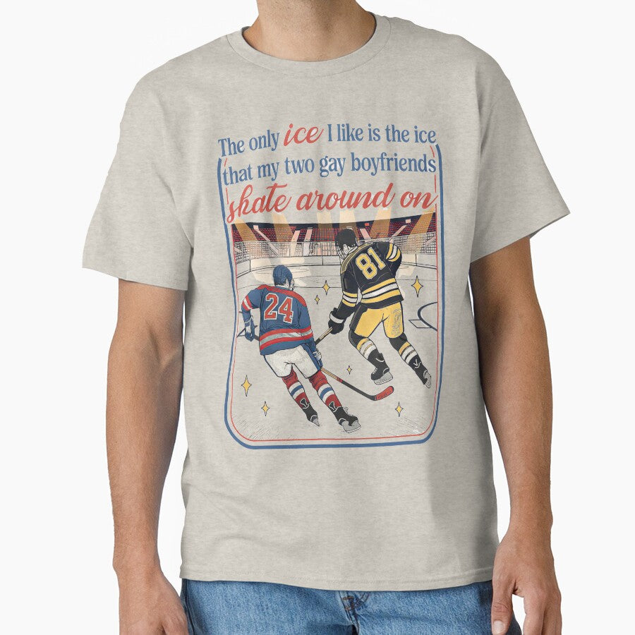 The Only ICE I Like Is The Ice My Two Gay Boyfriends Skate Around On Vintage Comfort Colors T-Shirt – Heated Rivalry Hockey Romance Fan Gift by ZWITABLDIYA