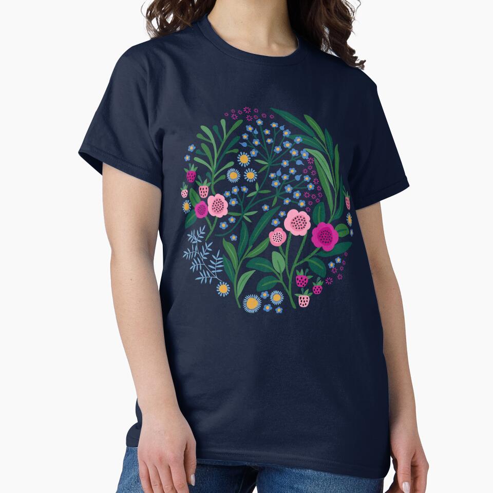 Rose garden design by irtsya Unisex , , , Long Sleeve Tee