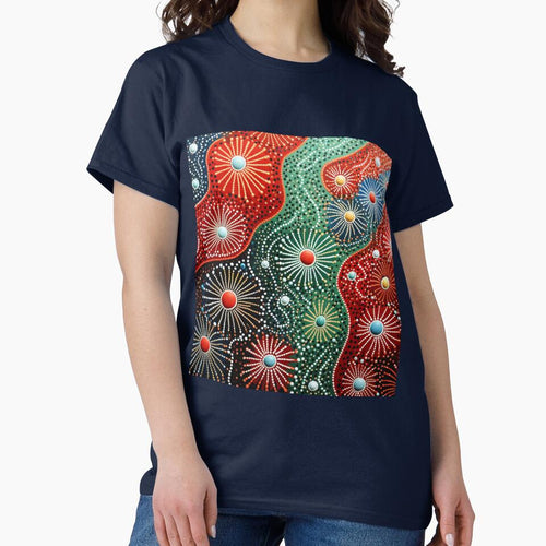 Aboriginal Inspired Dot Art - Wildflowers in the Waves by GrinGalore