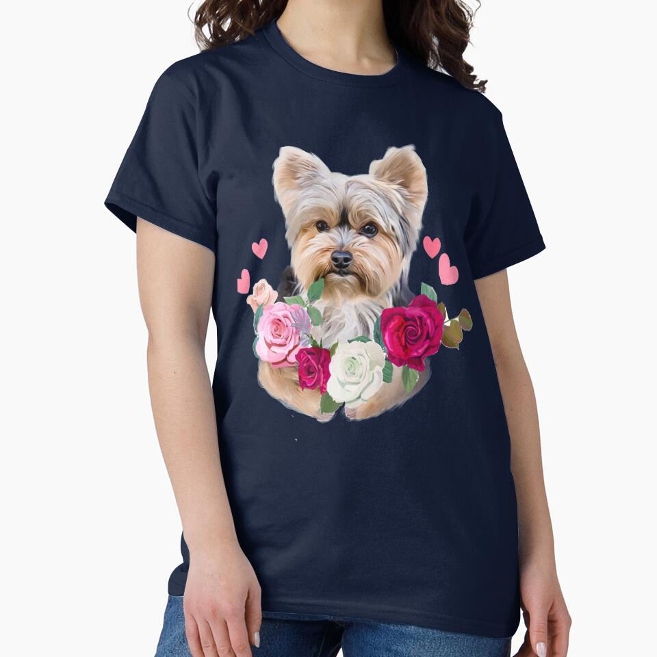 Cute Yorkie flowers by PetArt  ⭐⭐⭐⭐⭐