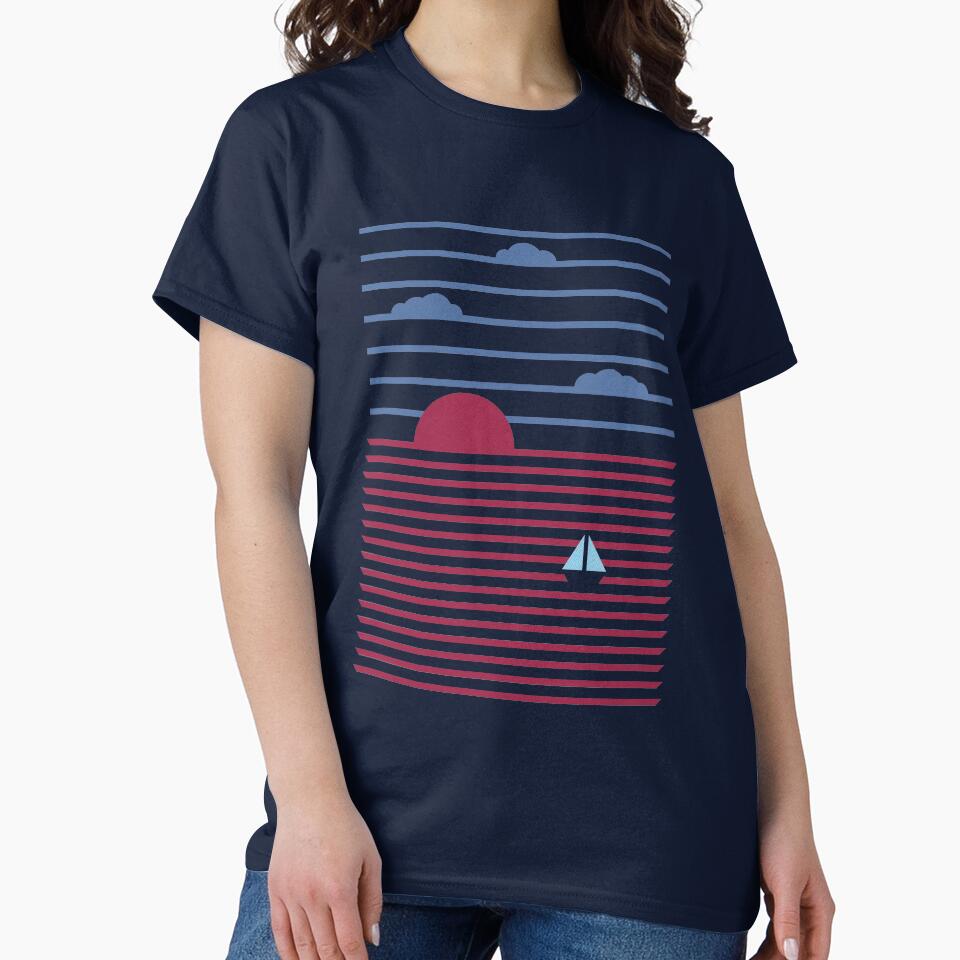 Plain Sailing by thepapercrane Unisex , , , Long Sleeve Tee