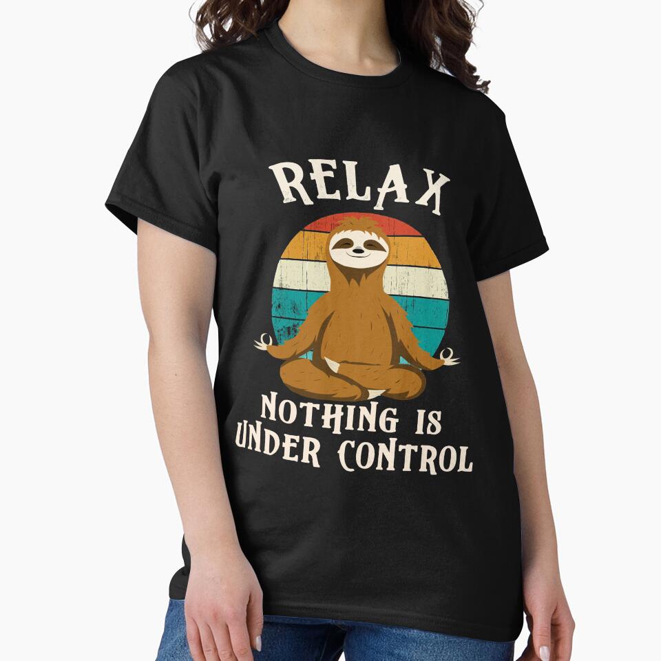Sloth Yoga Funny Retro Vintage Gift by Hodbi
