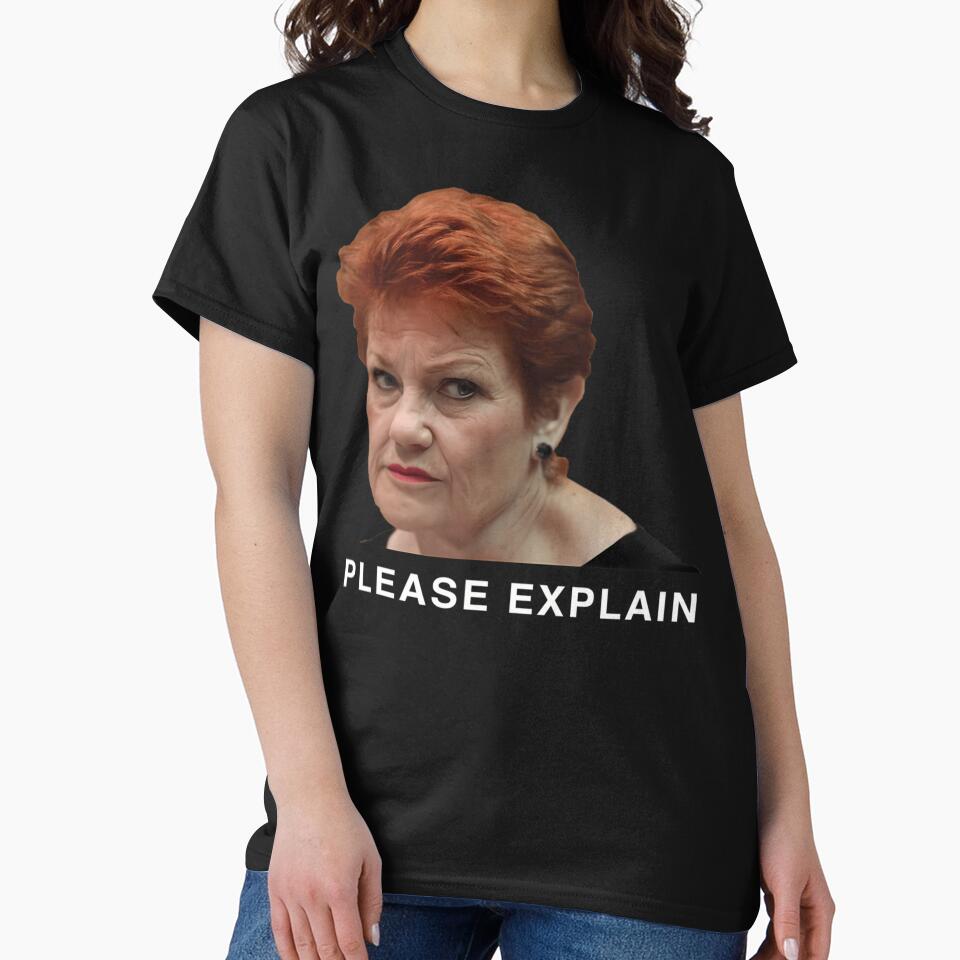 Pauline Hanson - Please Explain (1) by koiazygvx Unisex , , , Long Sleeve Tee