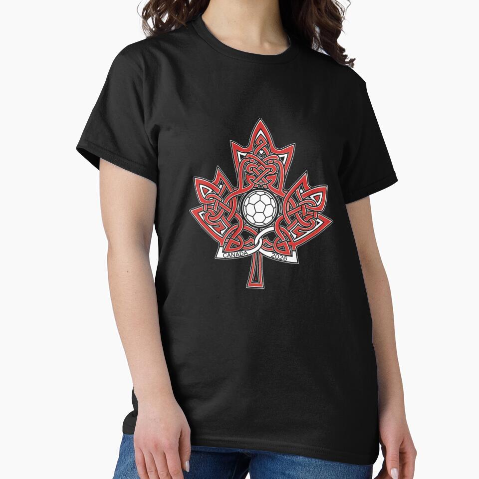 Interwoven Maple Leaf Canada Soccer 2026 _83135197 by gidget-gadget Unisex , , , Long Sleeve Tee