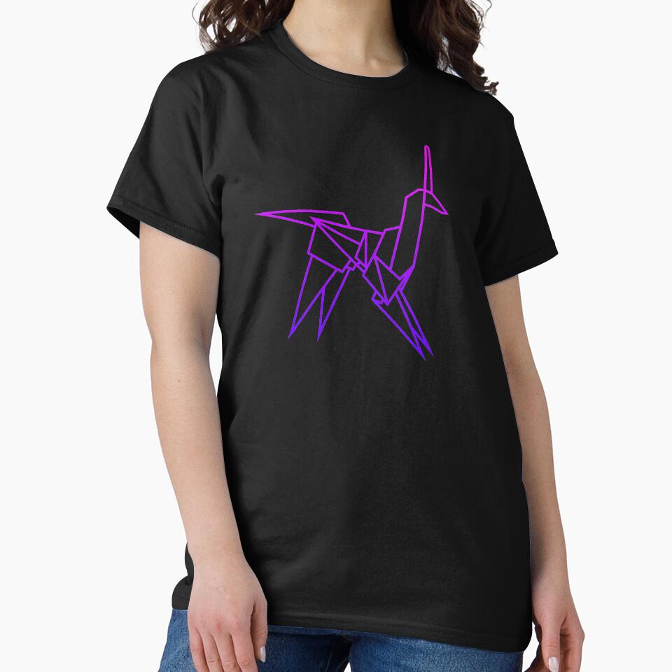 Retro Blade Runner Origami Unicorn by Harry Draws Straws