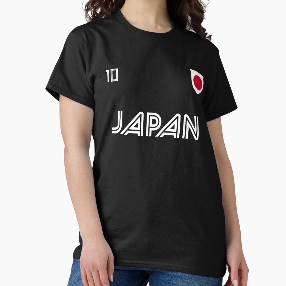 Japan Soccer Team Japanese Flag football fan by majuga Unisex , , , Long Sleeve Tee