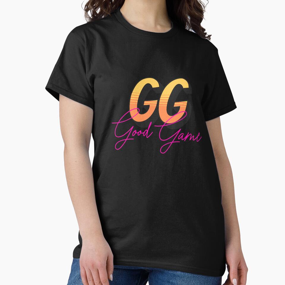 GG, Good Game T-shirt. "Perfect for gamers, play hard, stay cool" by PanwarTees