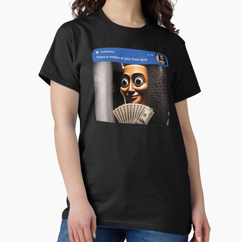 There is Motion at Your Front Door Tung Tung Tung sahur Meme by OndaLifeCo Unisex , , , Long Sleeve Tee