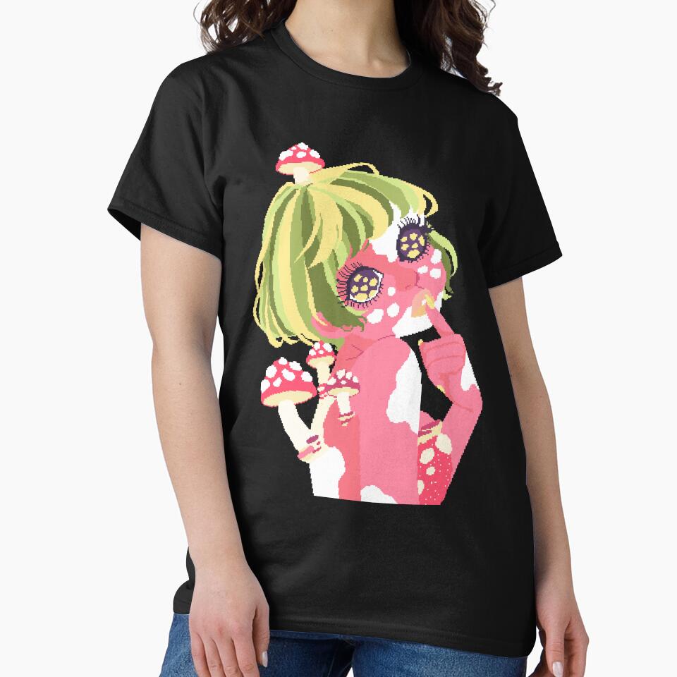 Pixel Mushroom Girl by LilSeashell Unisex , , , Long Sleeve Tee
