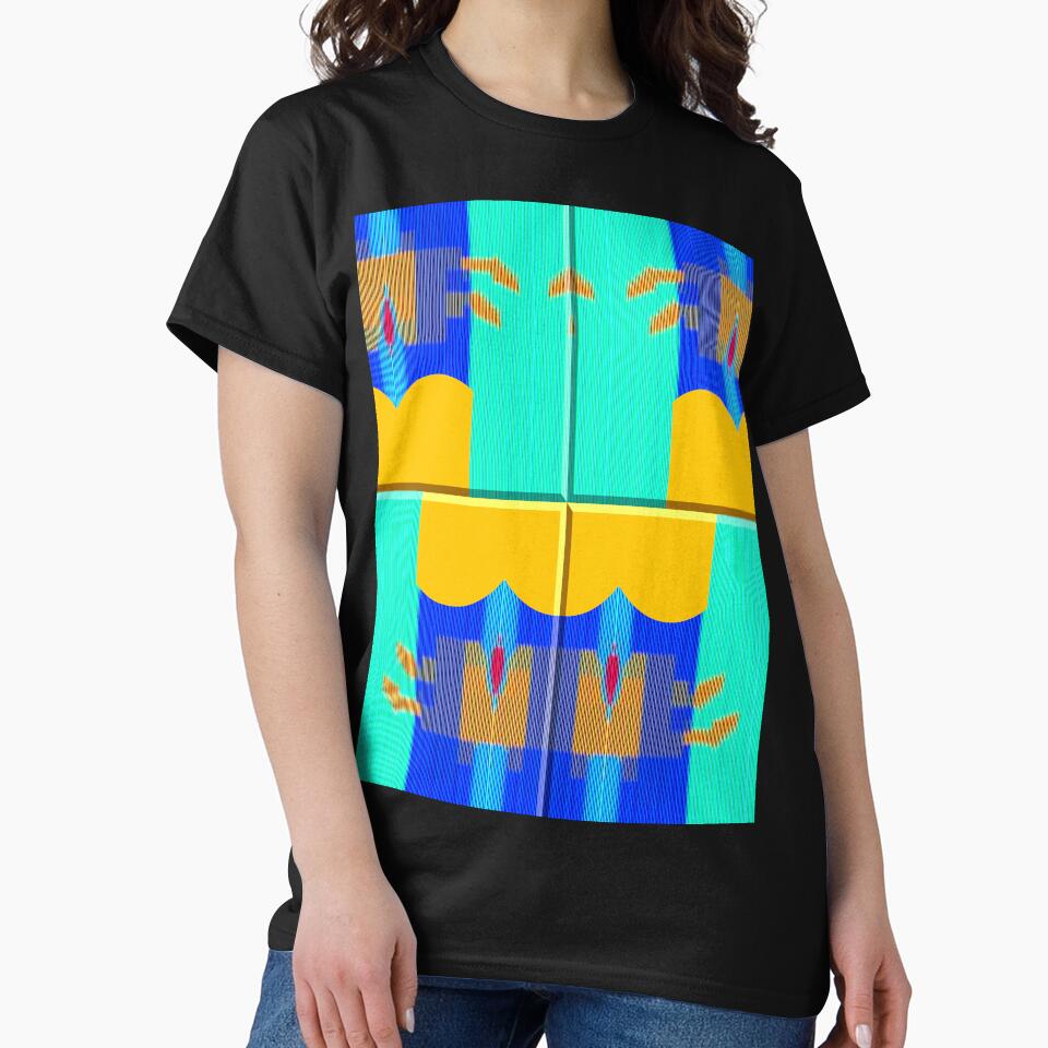 Vibrant music abstract minimalist guitar exotic summer blue - sunny gift for guitarists musicians and minimalist music and guitar lover by Ralek
