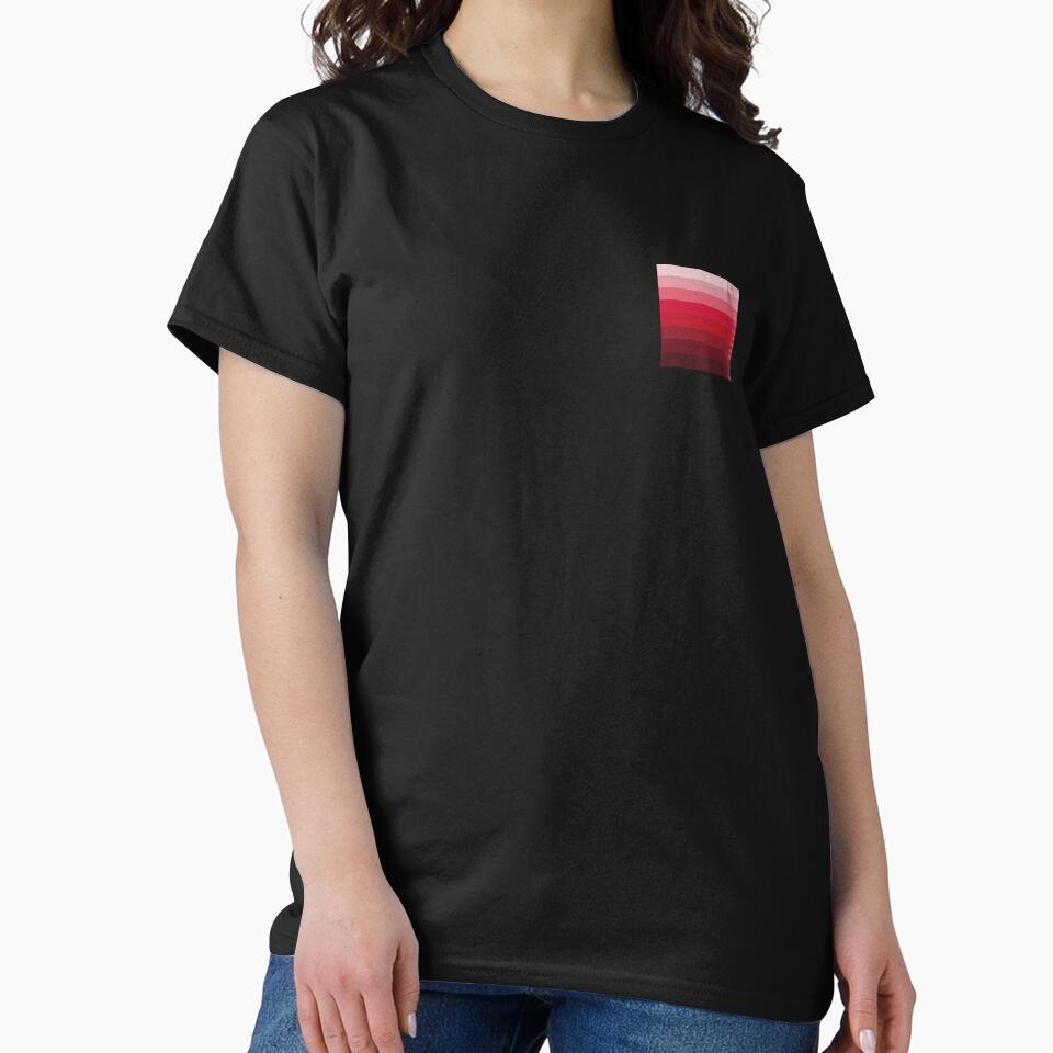 Simple design from shades of pink to burgundy by Cherevan Unisex , , , Long Sleeve Tee