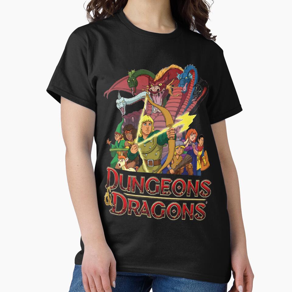 Dungeons And Dragons Cartoon by EleaseMaltais Unisex , , , Long Sleeve Tee