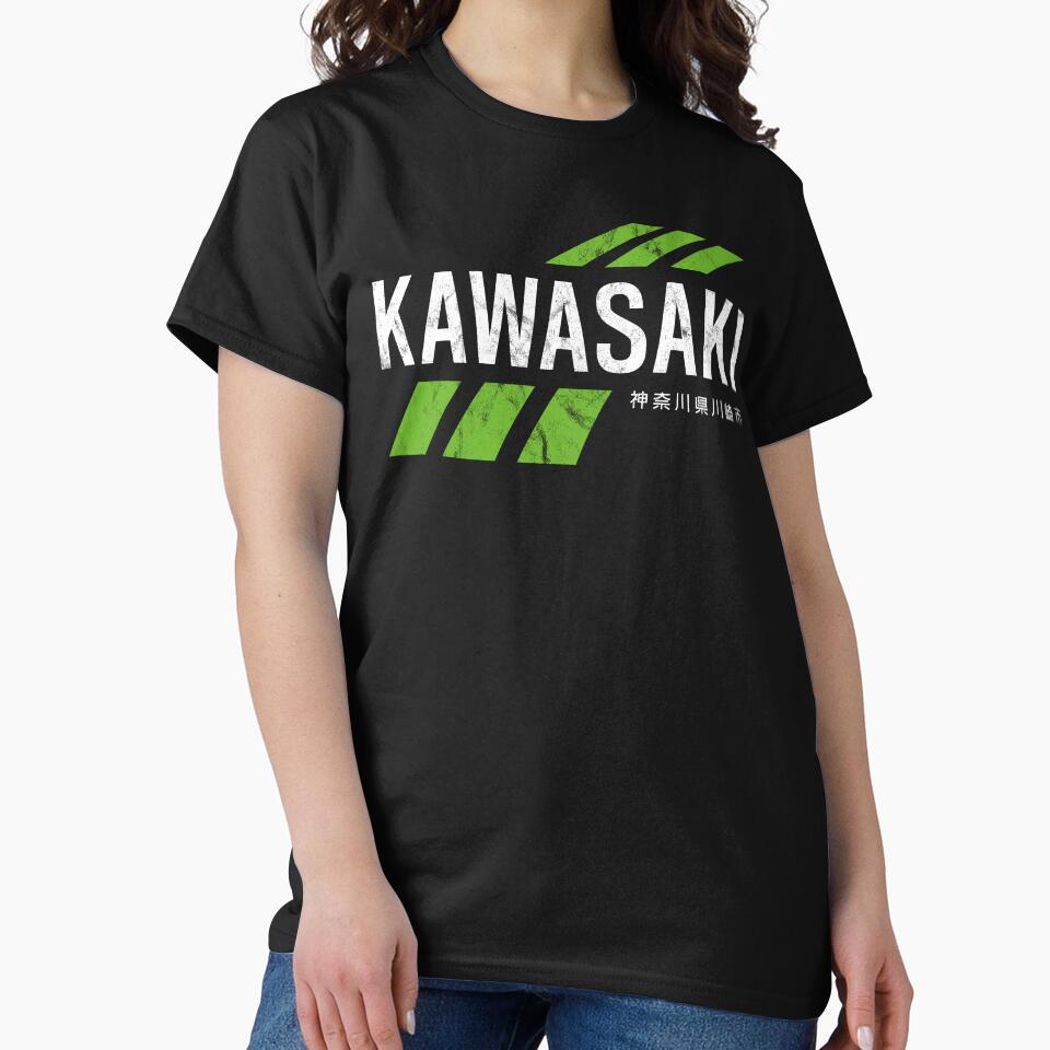 Retro Vintage KAWASAKI Green City for Men or Women by hemwear