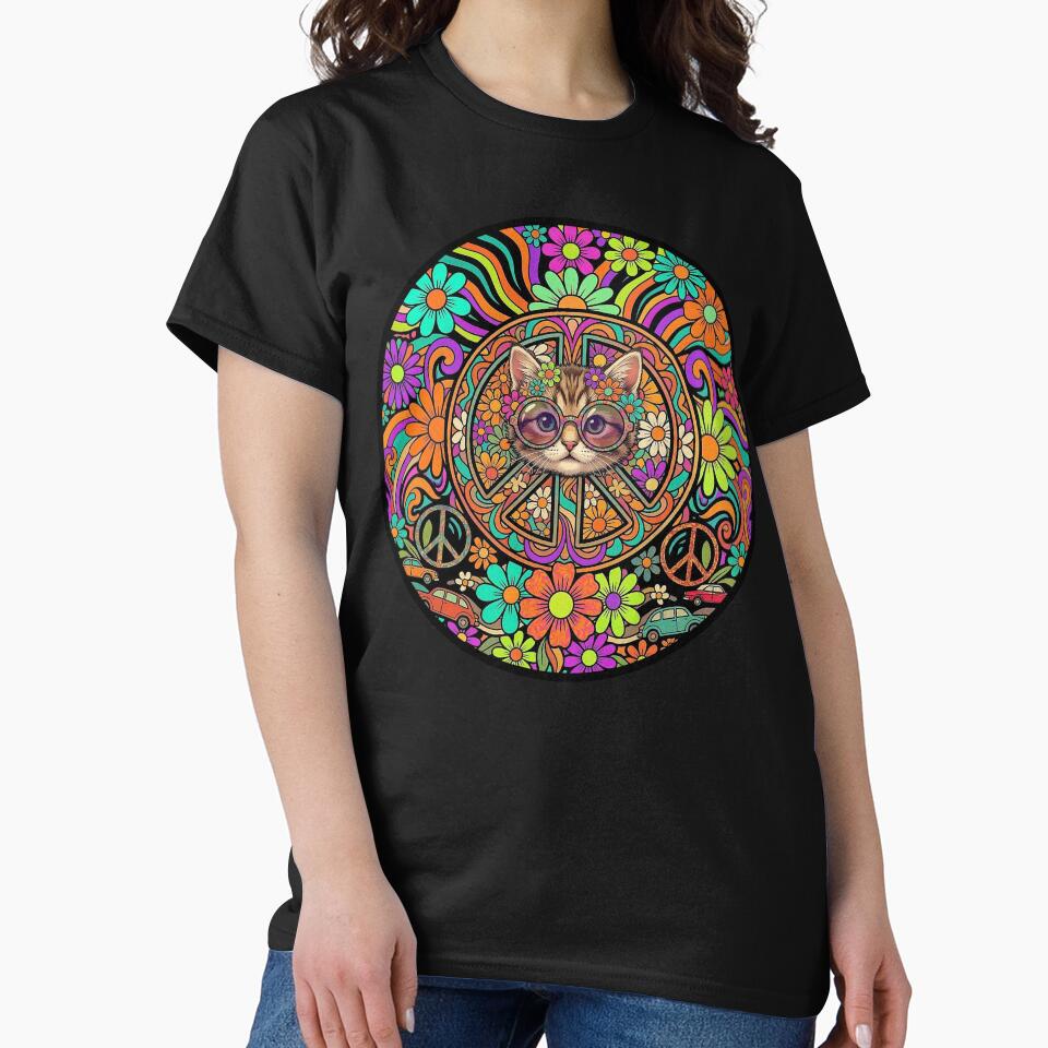 Cat Peace Love Freedom Kitten by MasterShong