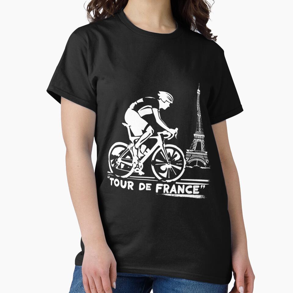 Cycling In Paris Eiffel Tower Silhouette | Limited Edition by ThomasTarpennin