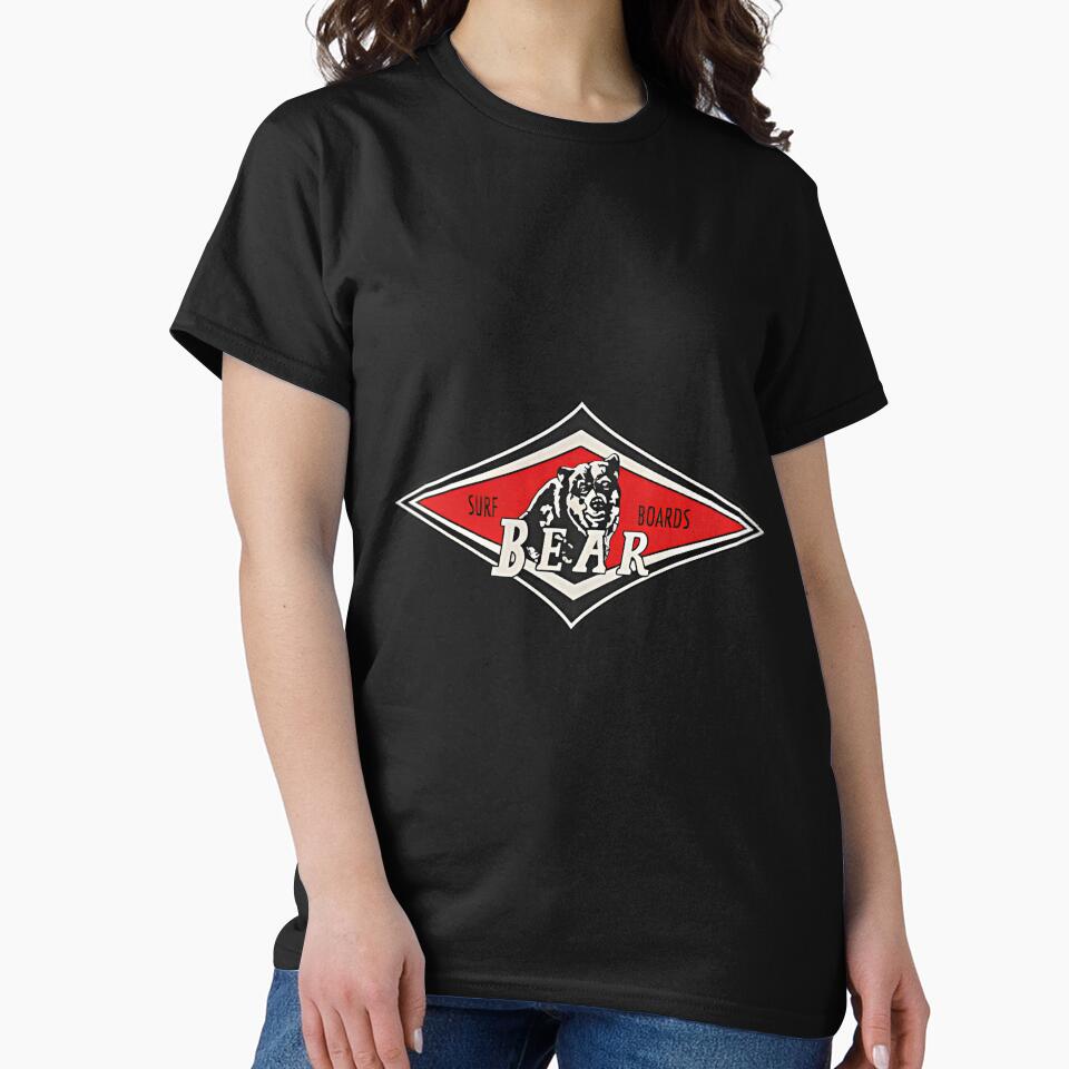 Vintage Surfing Bear Big Wednesday Cult Surfboard Red Surf Logo Diamond Retro by hiroseundeny