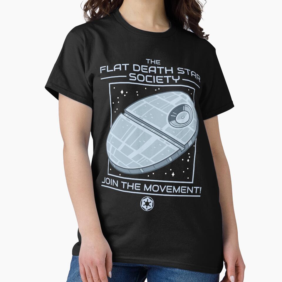 The Flat Death Star Society by DeltaBOX Unisex , , , Long Sleeve Tee