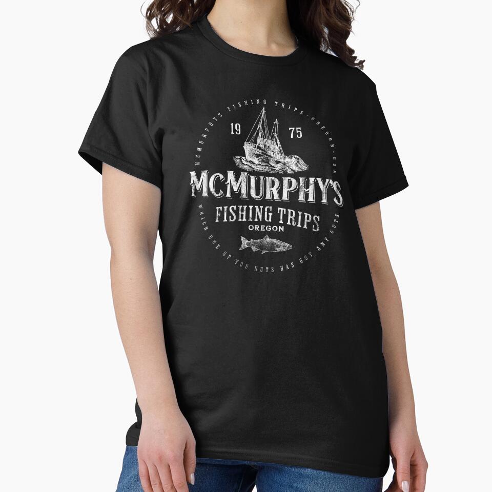 McMurphy's Fishing Trips One Flew Over The Cuckoos Nest by TeeHeeDesign Unisex , , , Long Sleeve Tee