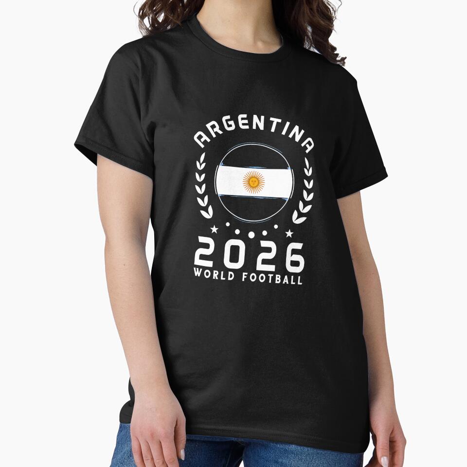 World Cup 2026 Argentina Football Fan Argentine Supporter T-Shirt_85614595 by SubStudio97