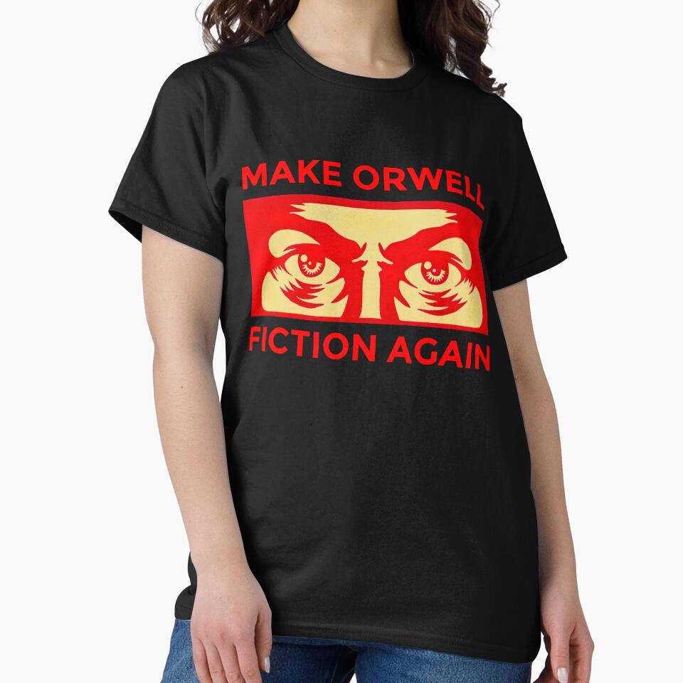 MAKE ORWELL FICTION AGAIN by Roni-KH Unisex , , , Long Sleeve Tee