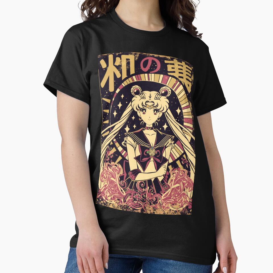 Sailor Moon Vintage Poster by AnimeArsenalPrints Unisex , , , Long Sleeve Tee
