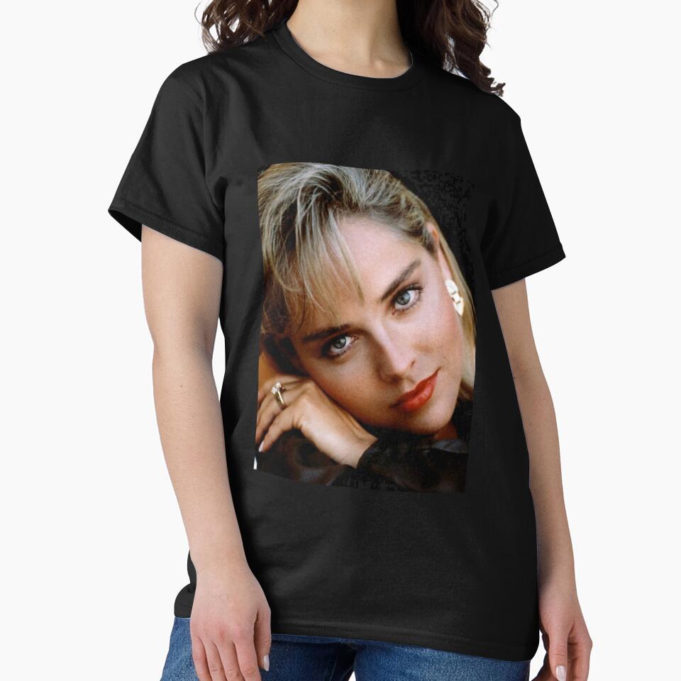 Sharon Stone Retro , Sharon Stone Tee, Sharon Stone Tribute Shirt, Sharon Stone Homage Tees by lavonedunbar