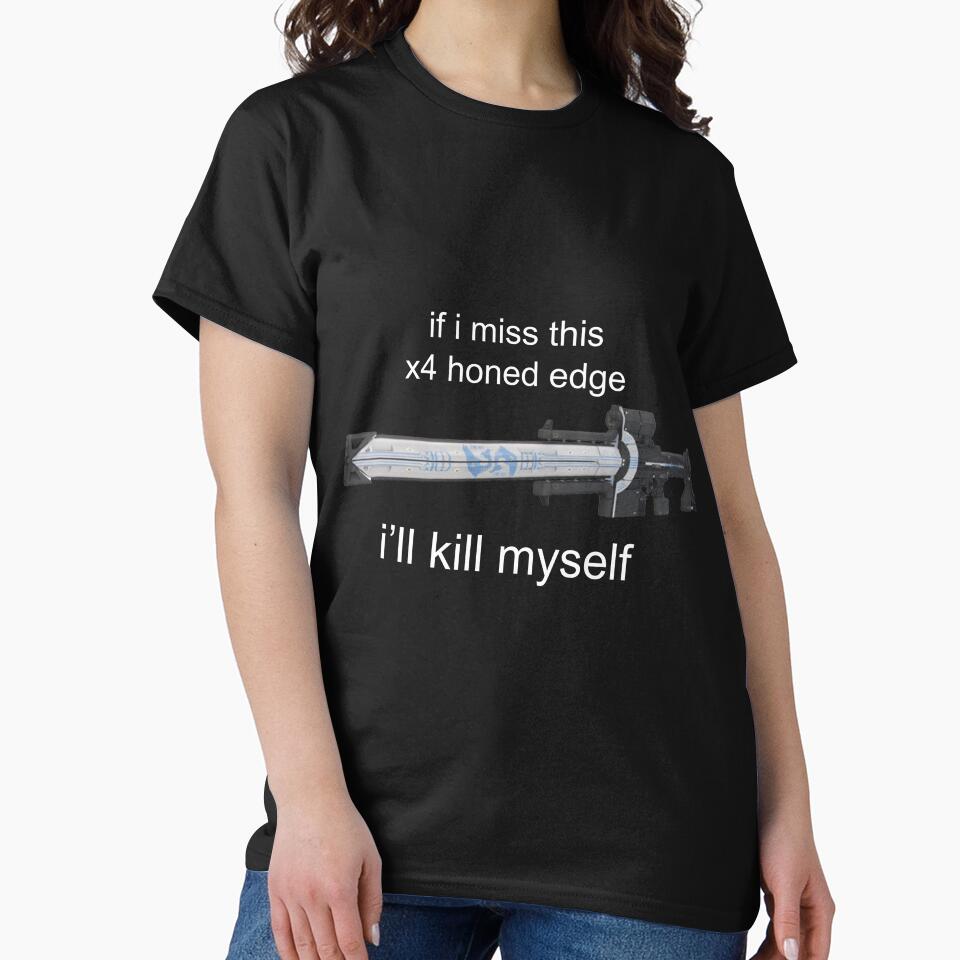 if i miss this x4 honed edge white text by Rosie Taylor Unisex , , , Long Sleeve Tee