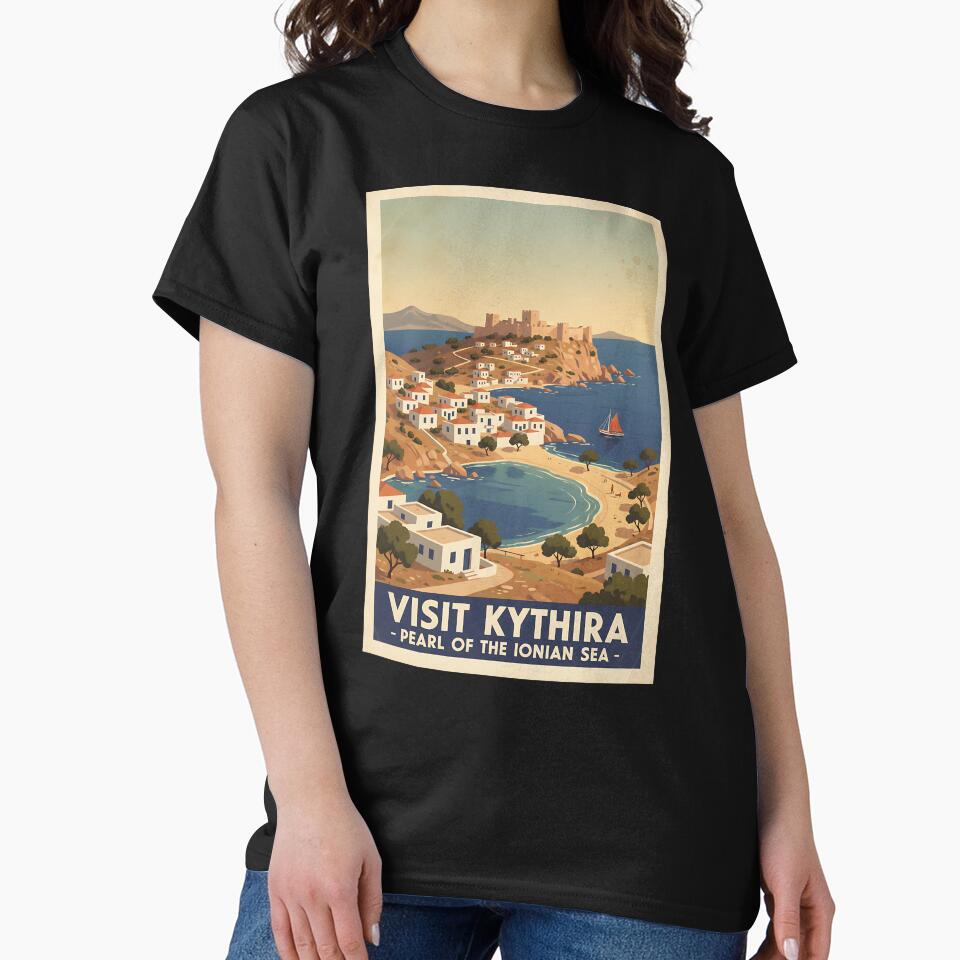 Kythira Greece, Greek Island Vintage Travel Tourism by TravelersGems Unisex , , , Long Sleeve Tee