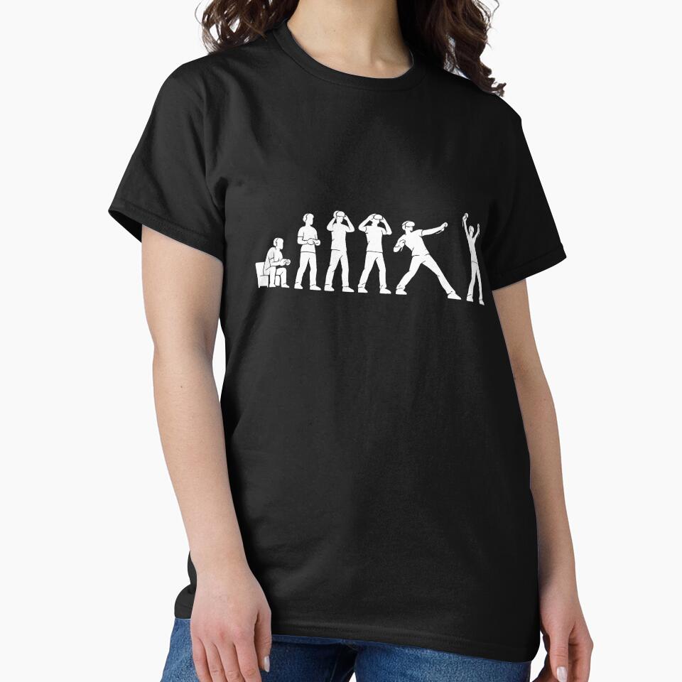 VR Gaming Evolution Silhouette Design by JustJaxGaming