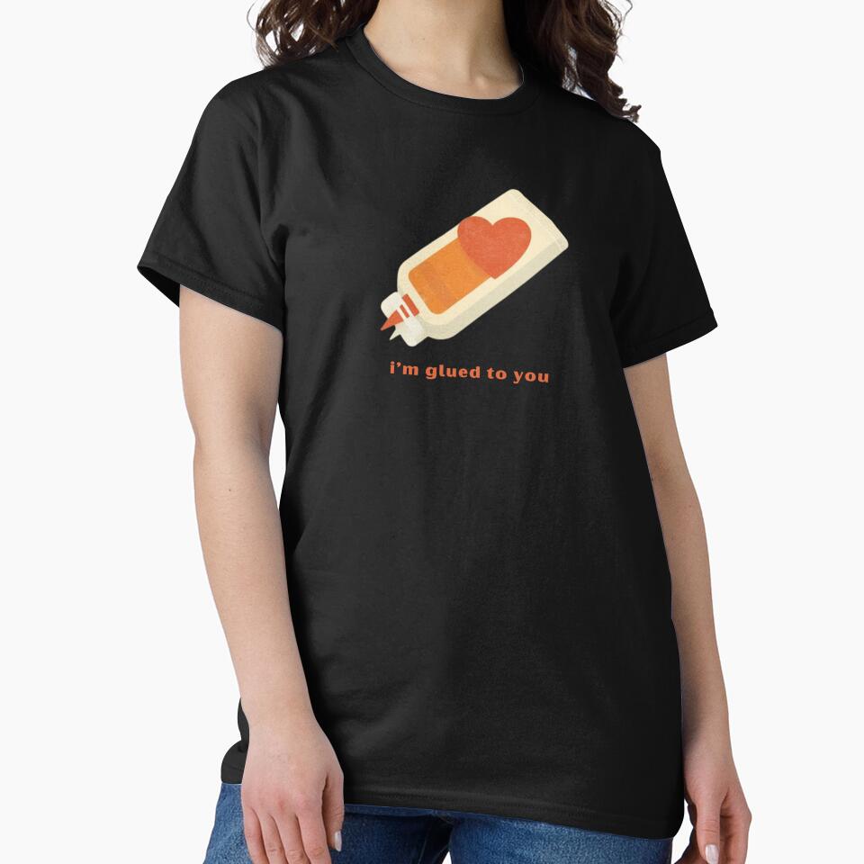 I’m Glued To You - Cute Pun | TeeHee Puns Funny Design by TeeHee Puns