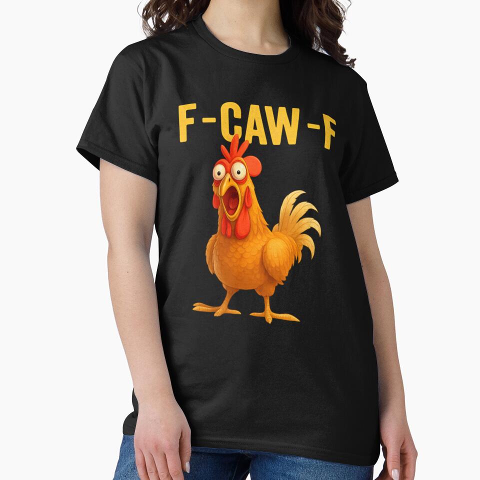 F-Caw-F Chicken Fcawf Chicken by ClaireBuckrid Unisex , , , Long Sleeve Tee
