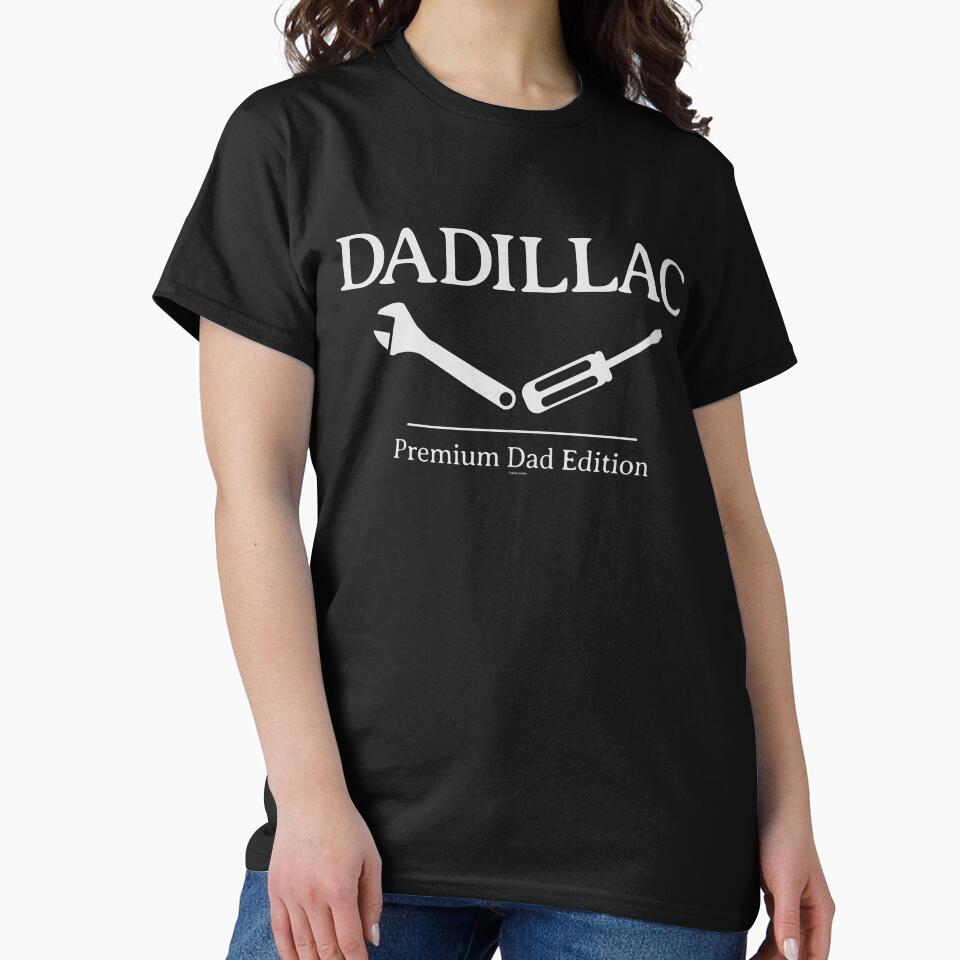 DADILLAC - Premium Dad Edition by Automotive Art by Greg Unisex , , , Long Sleeve Tee