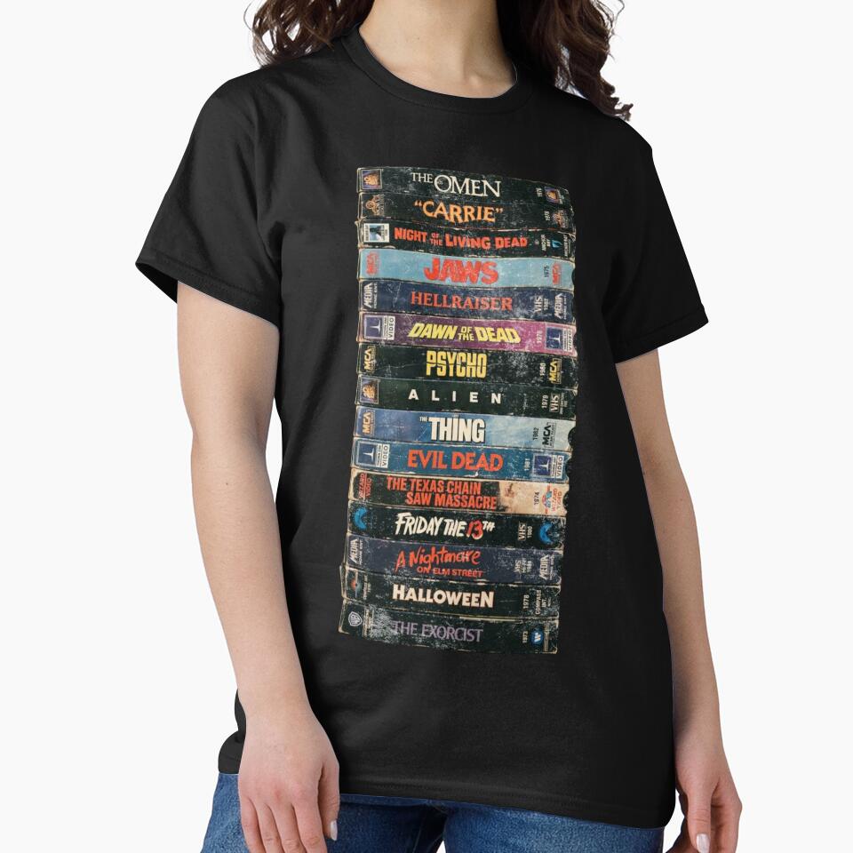 Horror Movie VHS Stack by codeEapparel