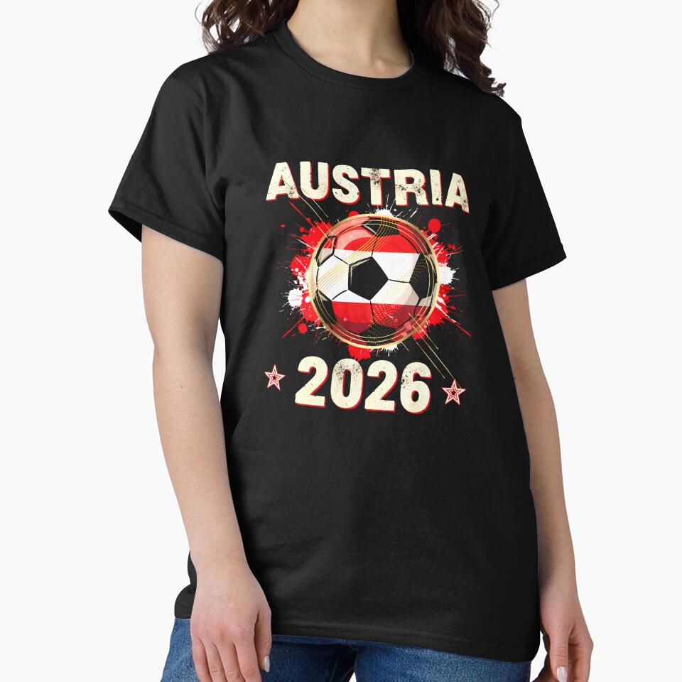 World Cup 2026 Austria Soccer Ball North America - Austrian Fan Gift _85028223 by RKdrawings