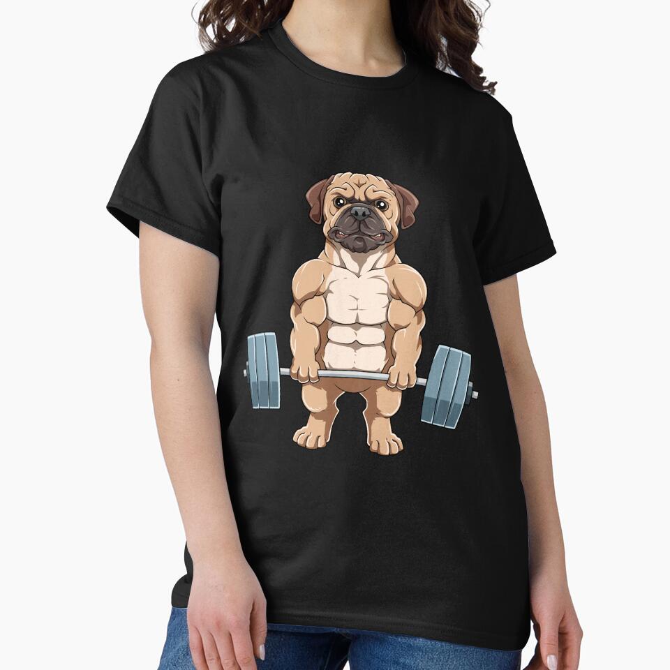 Pug Fitness Muscles Workout Weight by yoddel
