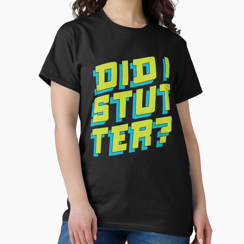 Did I Stutter? Funny Office Joke by polliadesign