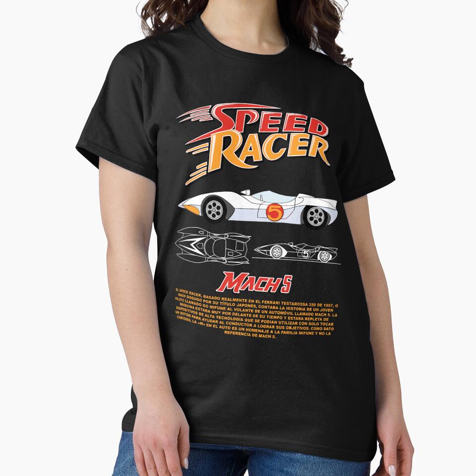 Vintage Classic Car Speed Racer Mach 5 by PrintCarClub
