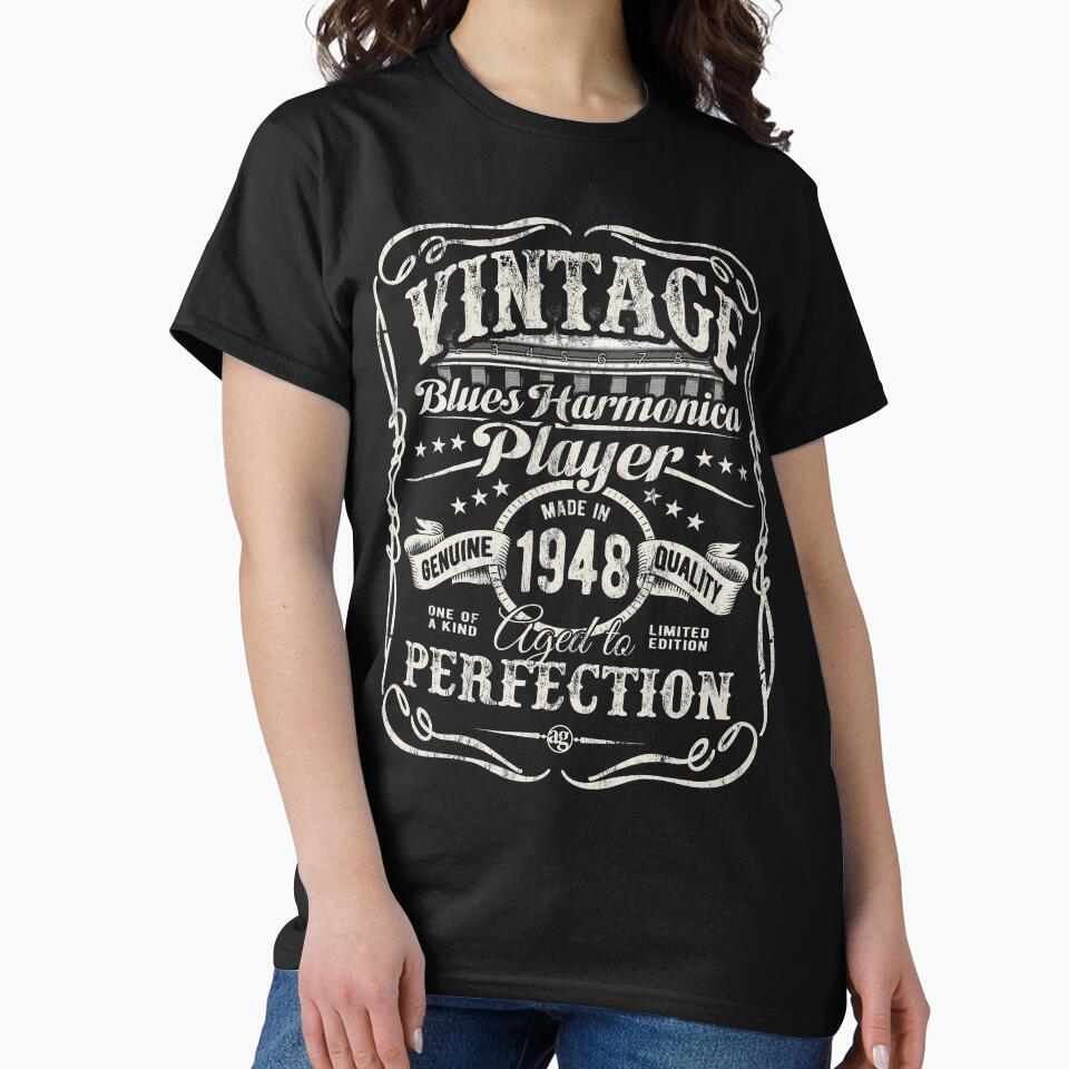 Adam Gussow's Vintage Blues Harmonica Player Made in 1948 by HNA Holdings Unisex , , , Long Sleeve Tee