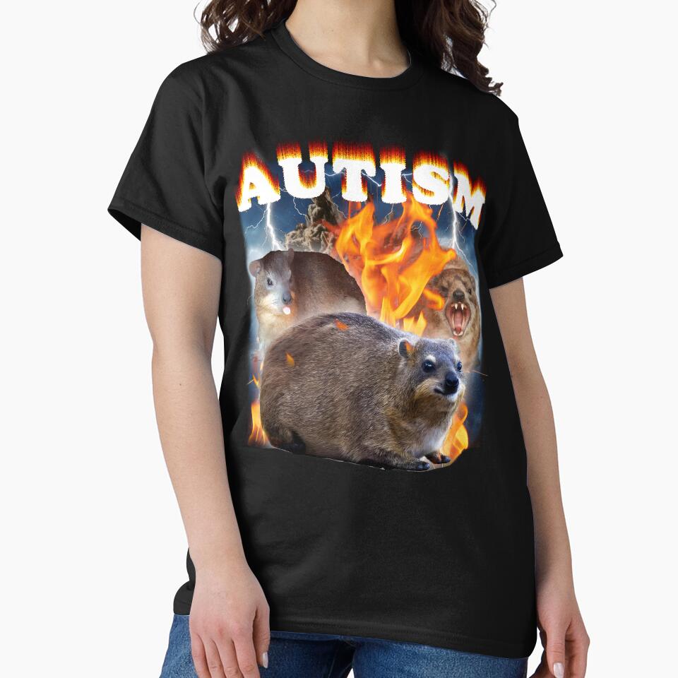 Funny Hyrax Meme Tee Shirt by MemishDesign Unisex , , , Long Sleeve Tee